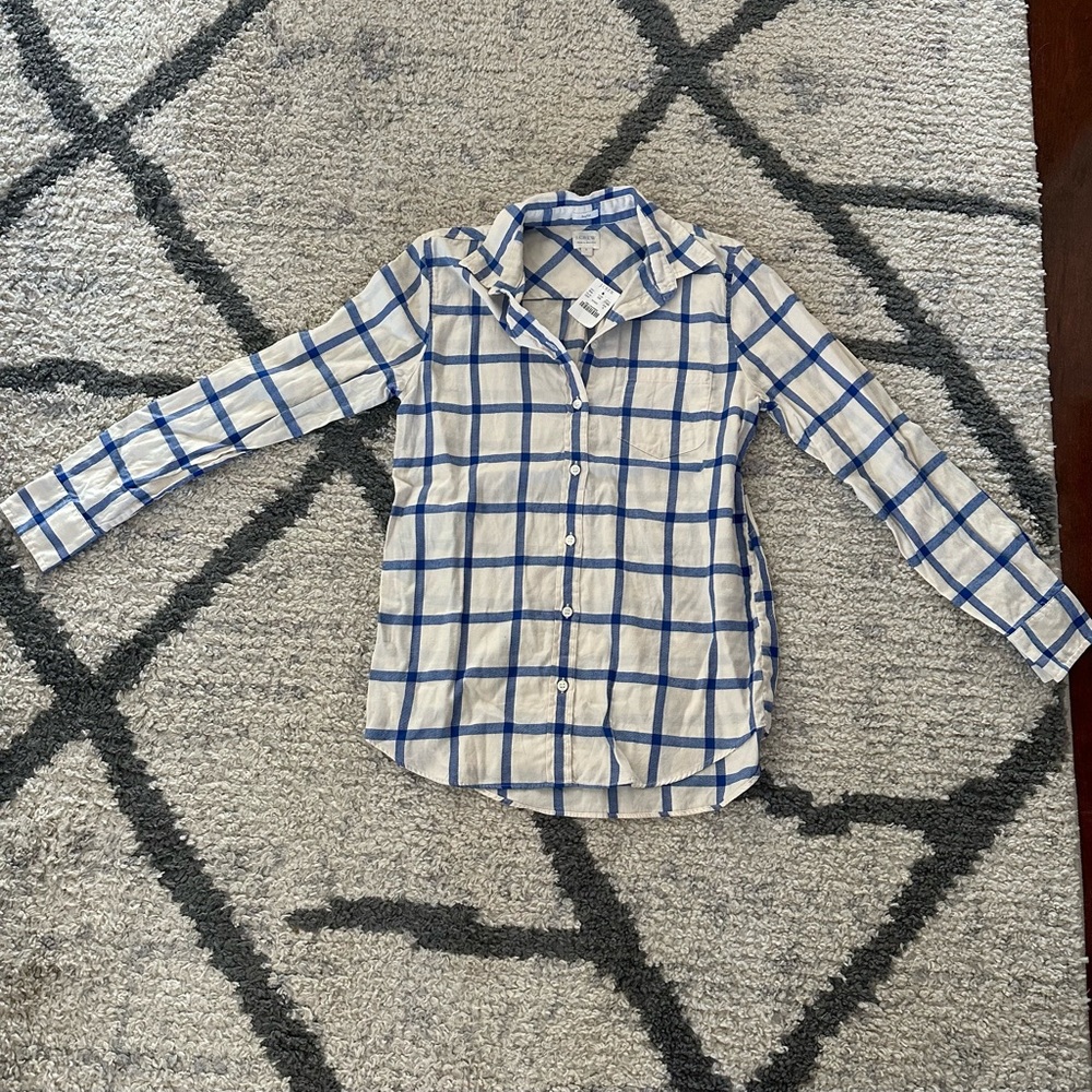J.Crew Windowpane Flannel
